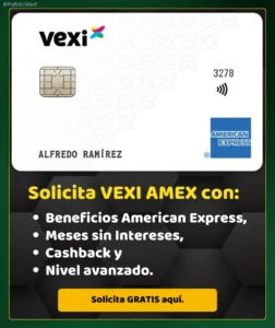 Tarjeta de crédito Vexi Amex